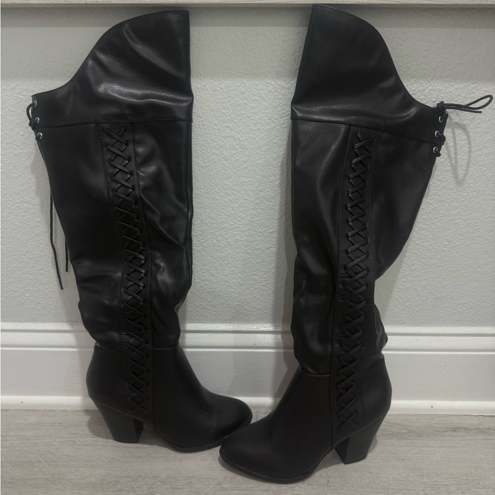 Elegant Black Over-the-Knee Boots